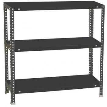 Estantería Metálica SimonRack de Almacenaje, 900x800x300 mm, 3 Baldas, Soporta 100 kg por balda, Color Antracita - Modelo Classic