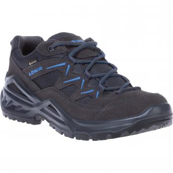 Lowa Sirkos Evo GTX Lo Men's Walking Shoes, UK 8 Graphite/Blue