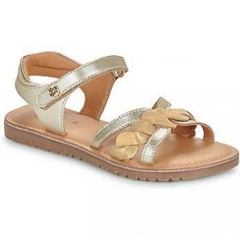 Kickers BETTYS Gold Leather Children's Sandals