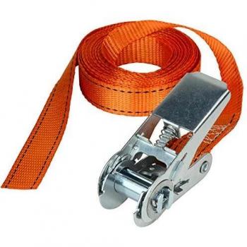 Master Lock 3223EURDAT Fast Link Cinchas de Amarre con Trinquete, Naranja, 5 m x 25 mm