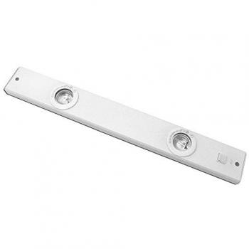 Regleta halógena ultraplana G4, Blanco Brillo, 2 bombillas de 20W
