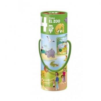 Puzle Funtastic 60 Piezas El Zoo, Nivel 4, dimensiones 8x8x26 Cms
