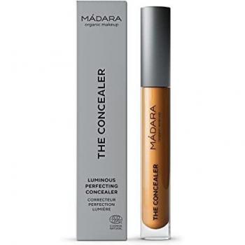 MÁDARA Luminous Perfecting Concealer, #55 Hazelnut - Organic Makeup Contour Concealer for Dark Circles
