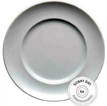 Thomas Sunny Day - Platos de Desayuno, 6 Unidades, Color Blanco