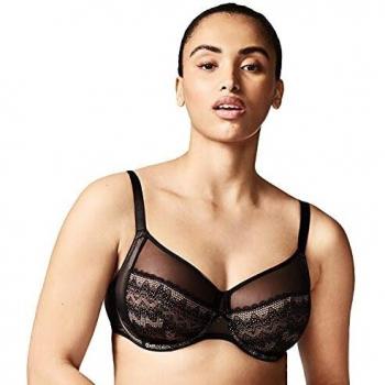 Chantelle Revele Moi 4-Part Underwire Bra - Black - Size 38F