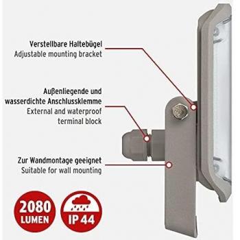 Foco LED de pared AL Brennenstuhl 1178020900 con protección IP44 (2080 lm)