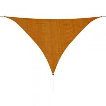 Toldo de vela triangular HDPE 5x5x5 m m beige
