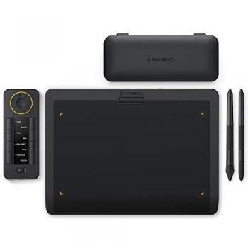 XENCELABS, Drawing Tablet, Wireless Graphic Tablet with Shortcut Keys, Ultrathin Pen Tablet with 2 Battery-Free Stylus, 8192 Levels Pressure, 12 Digital Art Pad for Win/ Mac/ Linux, Black
