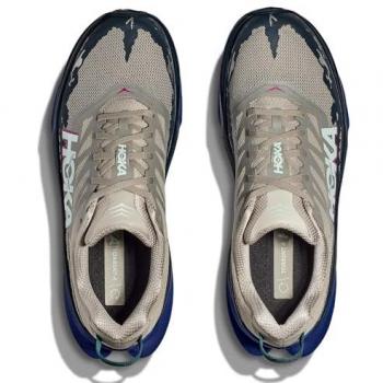 Zapatillas de Trail Running Hoka Torrent 4 para Hombre en Gris, Beige, Negro y Azul - Talla 44