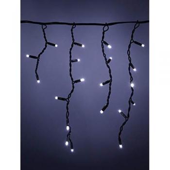Connectable Cool White 100 LED Outdoor Icicle String Lights