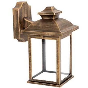 Aplique exterior serie Alcandia 1xE27 color oro viejo