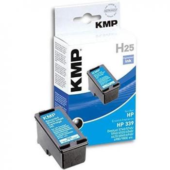 Cartucho de Tinta Reciclado KMP Compatible HP 339 (C8767E) Negro 21 ml