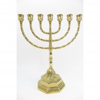 Clever-Deko Menora David Menorah - Candelabro de 7 brazos