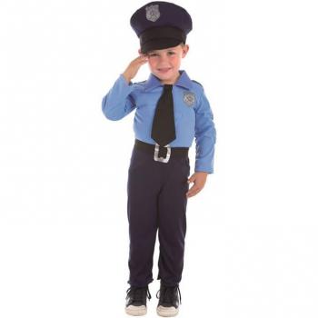 Disfraz Infantil Policía Músculos Talla S 3-6 Años