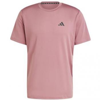 Camiseta de fitness Adidas Train Essentials Stretch Training para hombre, color rosa, talla XL / Regular, características: manga corta, tejido elástico, diseño cómodo y transpirable