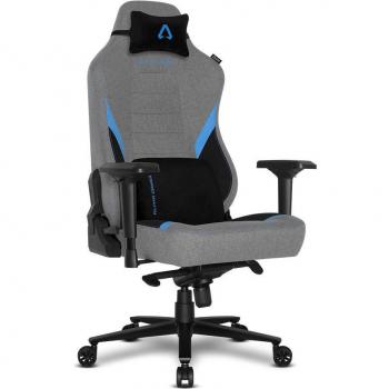 Silla gaming Alpha Gamer Phenix de tela negro/gris/azul