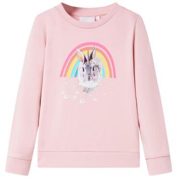 Sudadera infantil rosa claro 104
