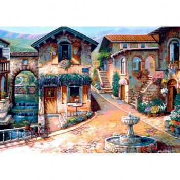Puzzle Bluebird - La Fuente en la Plaza, 1000 Piezas