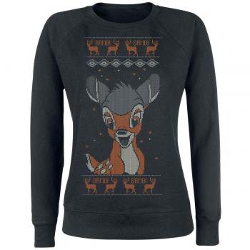 BAMBI Hello Sudadera Mujer Negro S