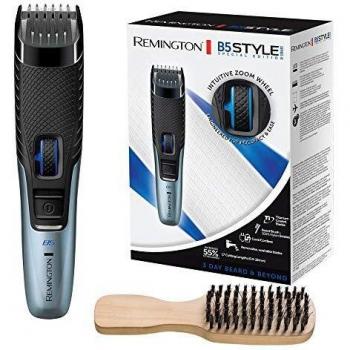 Remington B5 Style Series MB5001 - Barbero, 17 Ajustes, Inalámbrico, Auntonomía de 60 min, Cepillo Barba, Negro y Plata