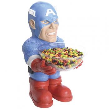 Marvel - Portacaramelos con figura de Capitán América