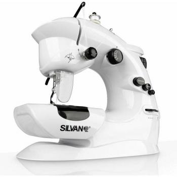 Máquina de Coser Portátil Silvano con 7 Puntadas