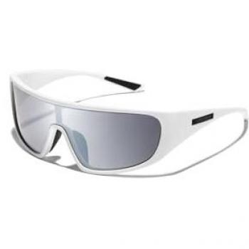 Gafas de sol unisex D.Franklin Nell Matt White/Silver Revo - Estilo rectangular, protección UV y lentes polarizados