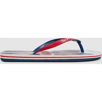 Pepe Jeans - Chanclas de niño con diseño de Bandera Union Jack en color rojo