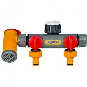 Hozelock Two-way connector with Flowmax Tap