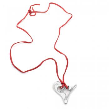 Collar de mujer Folli Follie en plata de ley con diseño elegante y moderno, color rojo, 35 cm (Ref. 1N8S073)