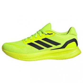 Zapatillas de running adidas Runfalcon 5 verde fosforito negro para hombre, tamaño 44 EU