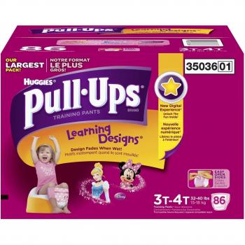 Huggies Pull-ups Training Pants for Girls, Size 3t-4t