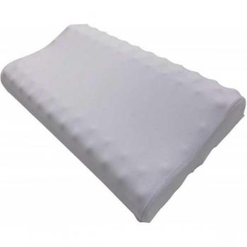 ISSAGE - ERGOBUBBLE Almohada Ortopédica Cervical con Memory Foam, Almohada Viscoelástica Cervical Ergonómica Curva Optimizada, Altura Ajustable Reducción Dolor Cervical con Beneficios para la Columna