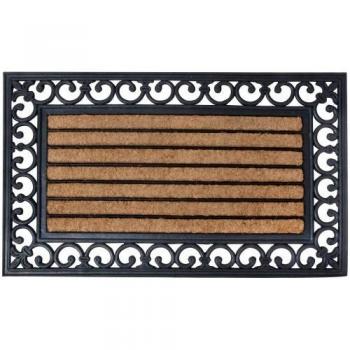 Esschert Design Rb108 75 x 45 cm Felpudo de Goma con Cocos y Fibra de Coco