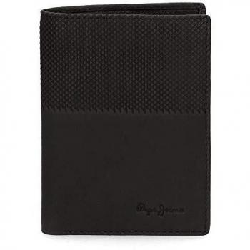 Cartera Pepe Jeans Half vertical con monedero Negra