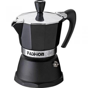 GAT Italy Fashion - Cafetera Italiana para café con 9 Tazas, Aluminio, Negro, 12 x 18 x 23 cm