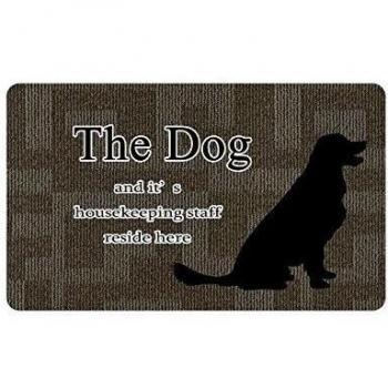Household Dream Customize Willkommen Zuhause perro fussab treter No Tejida plástico de neopreno puerta de goma Alfombrillas groesse 30 Inch