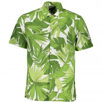 Gant Green Regular Fit Cotton Short Sleeve Shirt - XXL