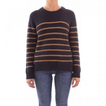 TWIN SET COLLEZIONE 192TT3360 04546 Riga Mid BLU/Oro SC Twin Set Maglia Donna S
