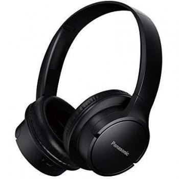Panasonic RB-HF520BE-K Wireless Over-Ear Bluetooth Headphones with Microphone and Extra Bass, Black