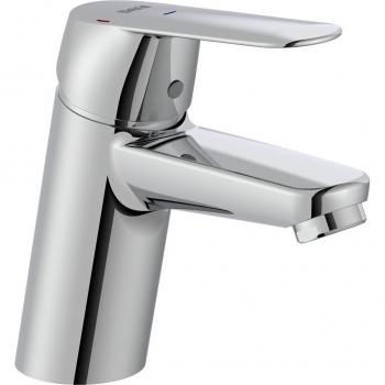 Roca Alfa - Grifo Monomando para Lavabo, Acabado Cromado, Cuerpo Liso, Diseño Sostenible con Apertura en Frío (Cold Start), Referencia A5A3L25C