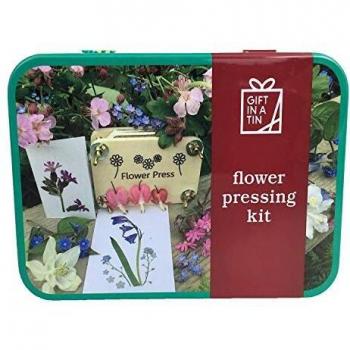 Flor Kit presionar (en miniatura) de regalos en una lata