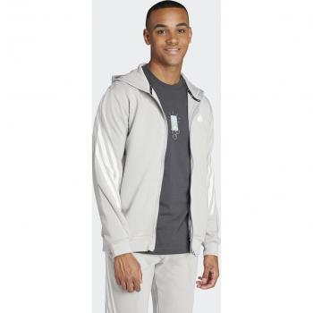 Chaqueta adidas Future Icons 3 Bandas Hombre Gris