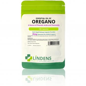 Aceite Esencial de Oregano 100 x 25mg Capsulas - Candida