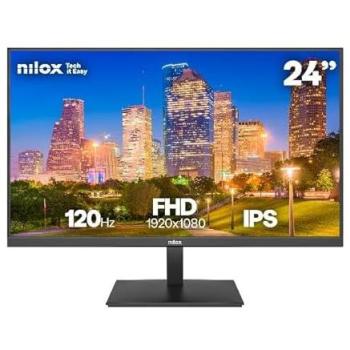 Monitor Nilox 24 FHD IPS 120Hz HDMI y DisplayPort, Tiempo de Respuesta 4 ms