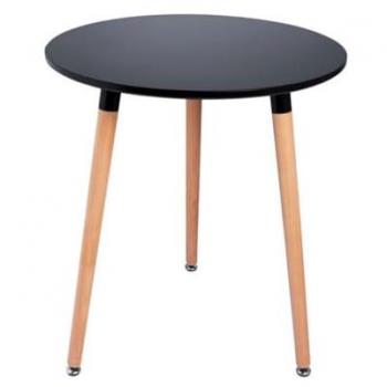 Mesa Comedor Tower Redonda 60 cm - Negro