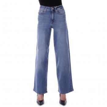 Only Vaqueros De Cintura Alta Madison Blush Wide Leg Fit Cro372 Medium Blue Denim Mujer