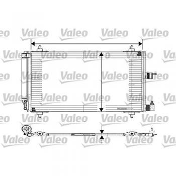 Condensador de aire acondicionado VALEO 817508, tipo de condensador para sistemas de climatización automotriz, fabricado por Valeo, diseñado para optimizar el rendimiento del aire acondicionado en vehículos, compatible con diversas marcas y modelos