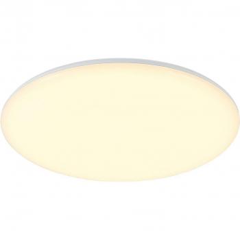 Plafón LED Arcchio Samory, Ø 30 cm, moderno, blanco, hecho de plástico, para pasillos, 1 lámpara