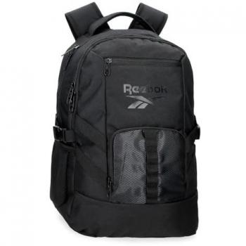 Mochila Reebok Truck One 46 cm Negro, Doble Compartimento, Poliéster, 23L, dimensiones 34x46x15 cms